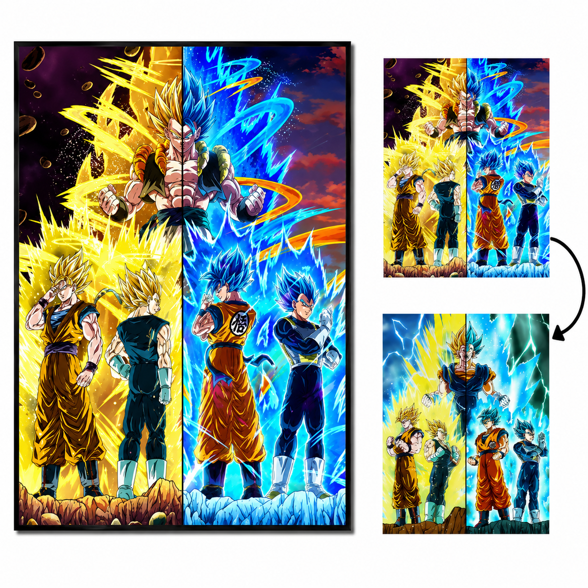 Cuadro Lenticular 3D Dragon Ball Fusiones