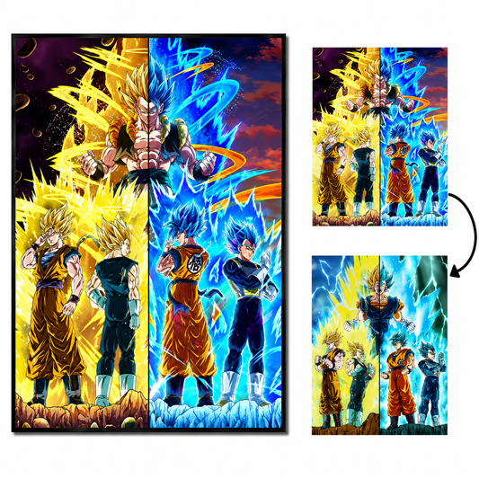 Cuadro Lenticular 3D Dragon Ball Fusiones