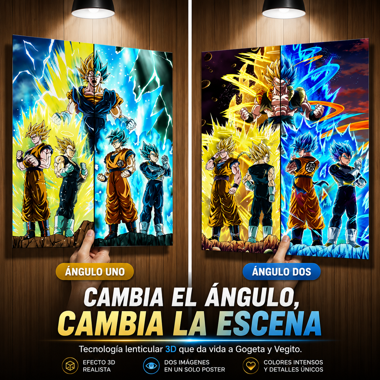Cuadro Lenticular 3D Dragon Ball Fusiones